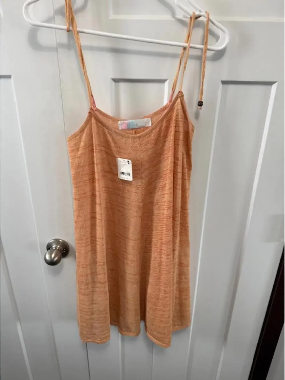 Free People Beach top Romera Sweater Tunic in coral size small oversized NWT